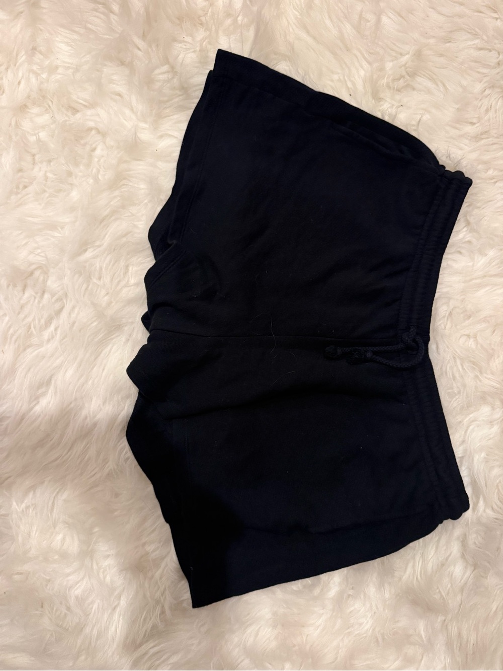 Universal Thread Black Sweatpant Drawstring Shorts